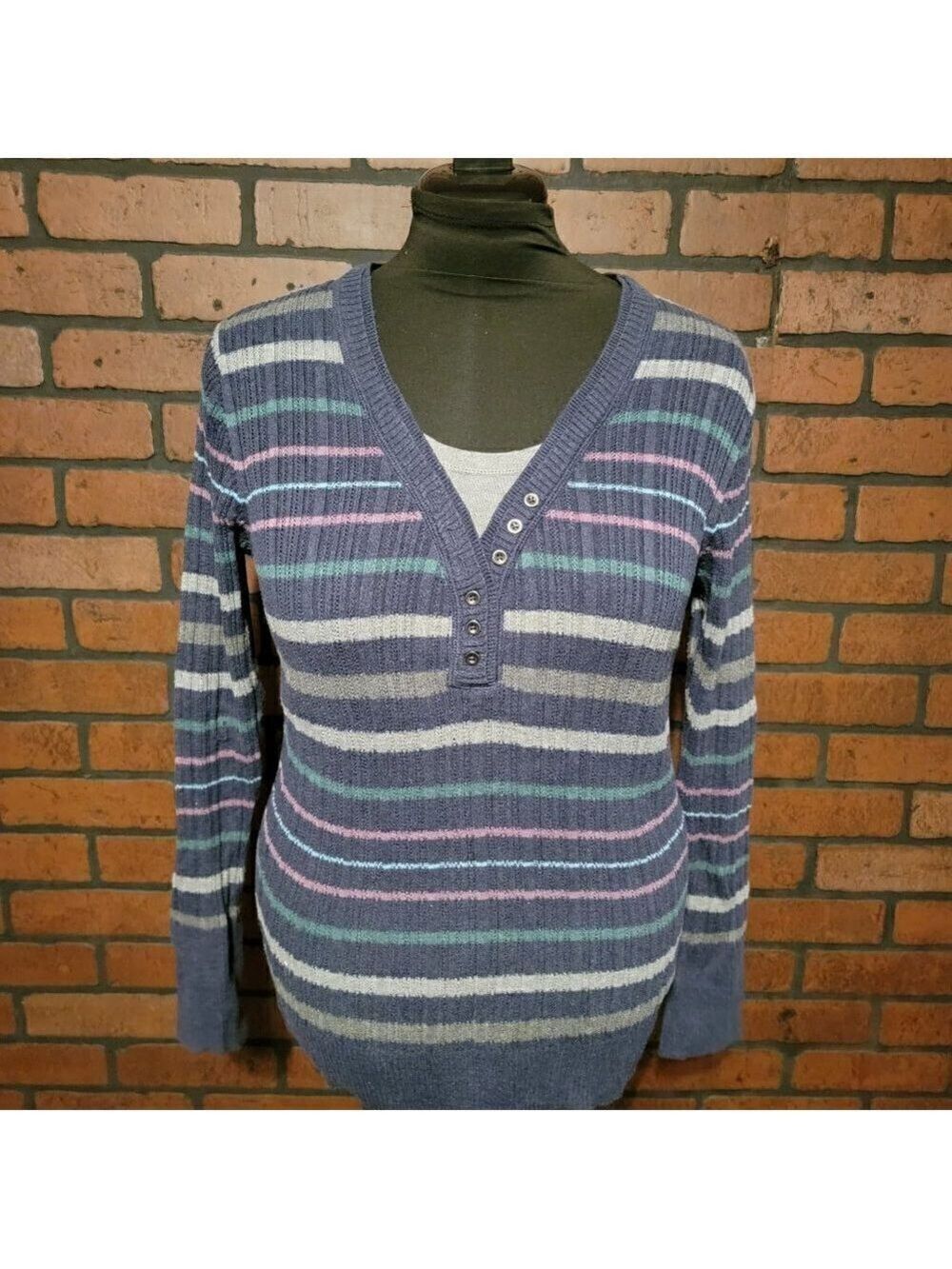Sonoma striped layered look sweater.  Size XL.